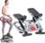 Sunny Health & Fitness Twist Steppers with Resistance Bands, Compact Mini Stair Step Machines for Low-Impact Home Cardio Workouts