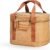 Out of the Woods Walrus Lunch Cooler, Reusable & Eco-Friendly, Insulated, Washable Paper, Interior Mesh & Exterior Pocket, Cotton Handles, Brown
