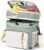 Lunch Box for Women, Expandable Large Double Deck Insulated Lunch Bag with Strap, Lightweight Leakproof Cooler Tote Bag, Adult LunchBox for Work, Picnic, Beach & Travel, 16L, Olive Green & White