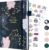 Comkiso Gratitude Journal with 4 Inspirational Stickers: Undated Daily Gratitude Journal for Women and Men – More Happiness, Affirmation, and Mindfulness in A Few Minutes with Prompts & Quotes (Peony)