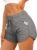 Aloodor Womens Athletic Shorts Running Dolphin Shorts with Pockets and Drawstring