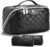 BOYATU Travel Makeup Bag Organizer: 3 Pcs Set Large Capacity Cosmetic Bags Holds 10–20 100ml Full-Size Bottles for 3–15 Day Trips – 180°Open-Flat Make up Case 3-sec touch-up – Toiletry Bag Gift women