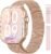 Smart Watch for Women Men Fitness: Smart Watch for iPhone&Android Bluetooth Call with SpO2 Sleep Heart Rate Monitor,IP68,Fitness Tracker with 120+Sport,Reloj Inteligente 30 Day+Battery Life, 2 Bands