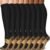 Sooverki Copper Compression Socks for Men & Women 8 Pack 15-20mmHg – Knee High Stockings Best Support for Running Athletic