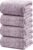 SEISSO Bath Towels 4 Pack Large Bathroom Bamboo Viscose Towels 35” x 63” Plush Soft Bath Towel for Shower Extra Absorbent Jumbo Bath Sheet – Multipurpose Use as Sports, Travel, Fitness, Yoga (Purple)