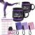 Ankle Resistance Bands with Cuffs, Ankle Bands for Working Out, Kickbacks Hip, Leg Glute Exercise Equipment with Training Poster, Resistance Workout Equipment for Women