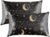 EXQ Home Satin Pillowcase for Hair and Skin Queen – Black Printed Silk Pillow Cases 2 Pack 20×30 inches – Satin Pillow Cases Set of 2 with Envelope Closure, Gifts for Women Men