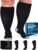 Doctor’s Select 3 Pairs Plus Size Compression Socks Wide Calf – Bamboo Viscose Knee High Socks | Circulation Support