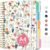 Large Spiral Lined Notebooks for Work with Removable Dividers & Tabs, 8.5″x11″ Pretty Hardcover 5 Subject Notebook Journal for Women, College Ruled, Perfect for Study & Office Organization, 280 Pages,Wildflowers