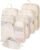 6/8 Sets Compression Packing Cubes for Travel, Bunnychill Portable Zipper Packing Cube for Cloting, Expandable Space Saver Storage Luggage Organizer Bags for Suitcases
