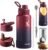 Lexlion Tea Infuser Water Bottle 32 Oz – Triple Wall Insulated Stainless Steel, Loose Leaf & Fruit Strainer, 3 Leakproof Lids, BPA-Free Silicone Sleeve, Reusable Thermal Mug