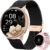 Smart Watches for Women, 1.39″ Fitness Tracker with Heart Rate, SpO2, Blood Pressure, Sleep Monitor, Make & Answer Calls, 110+ Sport Modes, Compatible with iPhone & Android (Black Gold)