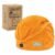 myHomeBody Hair Towel Wrap, Luxury Quick Drying Turban, Ultra Soft Absorbent Charcoal Fiber Cap, with Coconut Shell Button– Mango