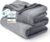 Bedsure GentleSoft Fleece Bed Blankets Queen Size Grey – Soft Warm Fathers Day Blanket for Dad Lightweight Cozy Anti-Static Microfiber, Room Home Decor Gifts for Husband and Men, 90×90 inches