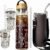 32oz Glass Water Bottle with Bamboo Lid and Neoprene Sleeve | Wide Opening Fruit Infuser Water Bottle (Flower)