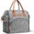 LOKASS Insulated Lunch Bag for Women & Men – Reusable 10 L Lunch Box for Women – Leakproof Tote Cooler Bag for Adults Work, Beach, Travel, Picnic (Grey)