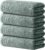 Avalon Towels Bath Towels Set of 4, Size 30 x 60 Inches – 60% Cotton, 40% Viscose Made from Bamboo, Soft and Absorbent, Quick Drying, Lightweight, Perfect for Daily Use