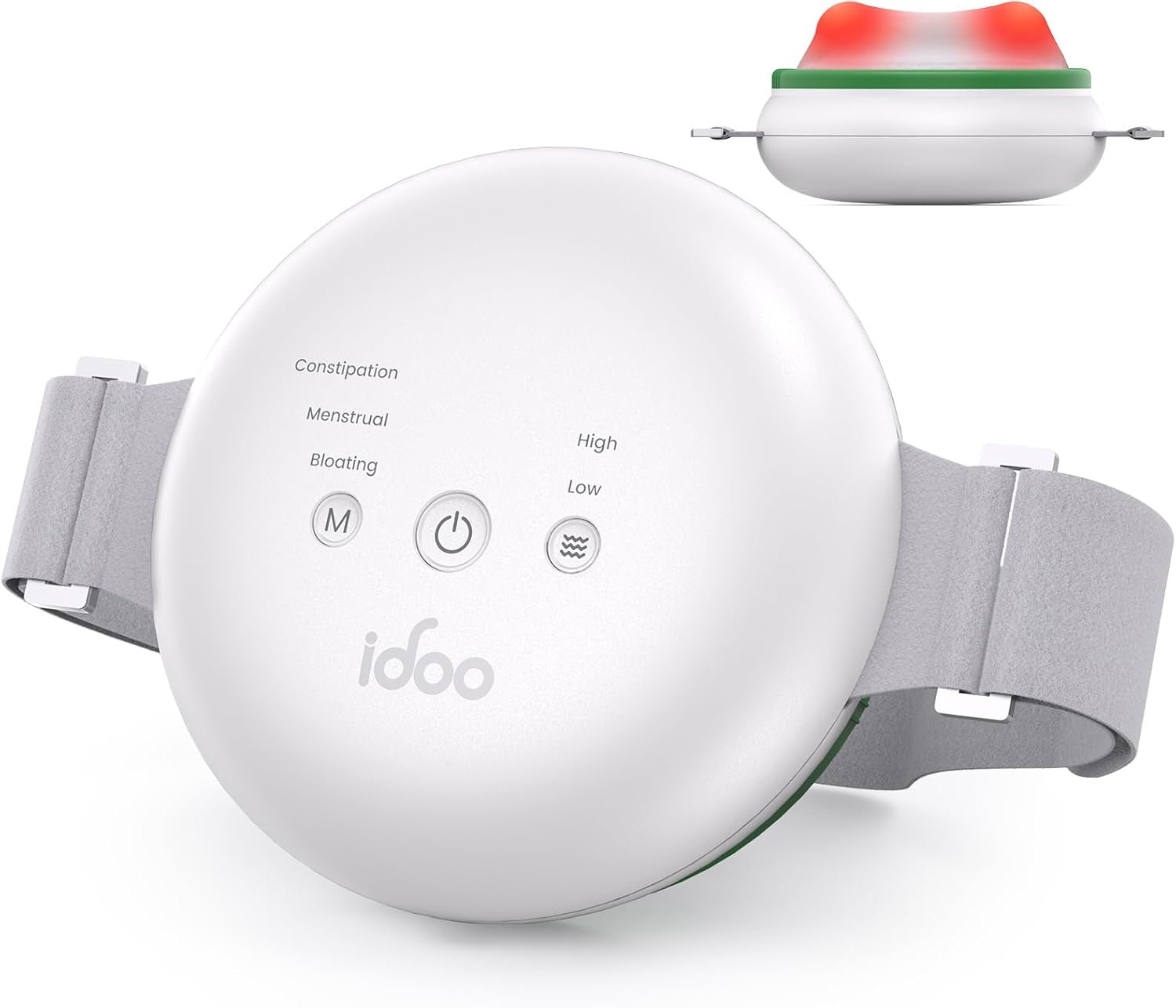FSA Eligible Items Only List Electric Belly Massager, Birthday Valentines Gifts for Her Women Mom Dad, iDOO Abdominal Massager with Heat to Relieve Indigestion, Bloating, Constipation, Period Cramps